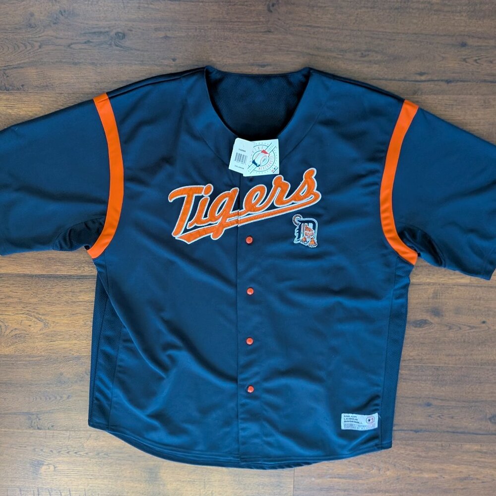 NWT Detroit Tigers Blue Baseball Jersey Men's 2XL (50-52)